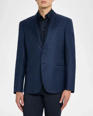 Emporio Armani Men's G Line Melange Notch Lapel Sport Coat | Thumbnail 4