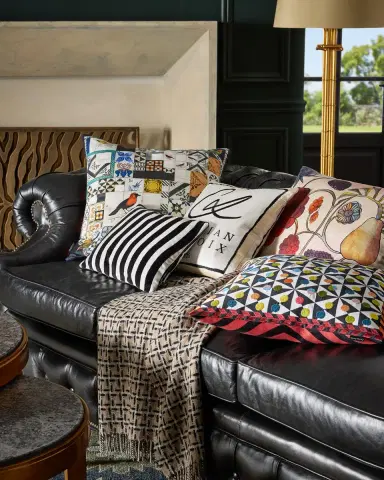 Designers Guild Clarendon Merino Wool Throw, 55" x 73" | Thumbnail 3 Designers Guild Clarendon Merino Wool Throw, 55" x 73" | Thumbnail 3