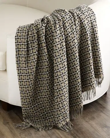 Designers Guild Clarendon Merino Wool Throw, 55" x 73" | Thumbnail 1 Designers Guild Clarendon Merino Wool Throw, 55" x 73" | Thumbnail 1