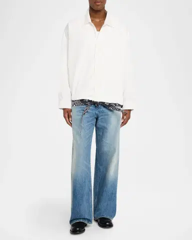 EZR Men's Cotton Pocket Button-Down Shirt | Thumbnail 2