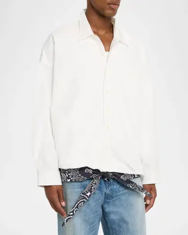 EZR Men's Cotton Pocket Button-Down Shirt | Thumbnail 4