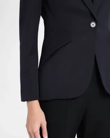 Alexander McQueen Grain De Poudre Wool Single-Breasted Blazer | Thumbnail 5