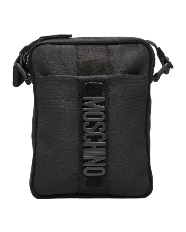 Men's Carry Me Nylon Suede-Trim Crossbody Bag