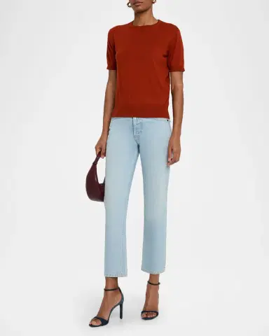 Saint Laurent Knit Short-Sleeve Top | Thumbnail 2 Saint Laurent Knit Short-Sleeve Top | Thumbnail 2