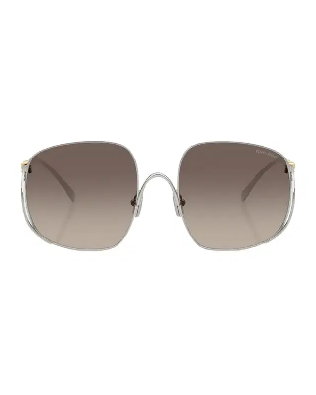 Miu Miu MU A57S Metal Square Sunglasses