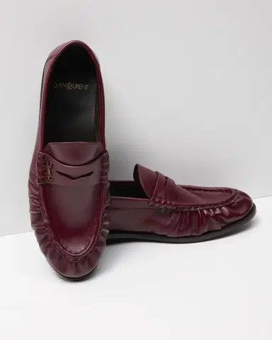 Saint Laurent Le Leather YSL Penny Loafers | Thumbnail 5 Saint Laurent Le Leather YSL Penny Loafers | Thumbnail 5