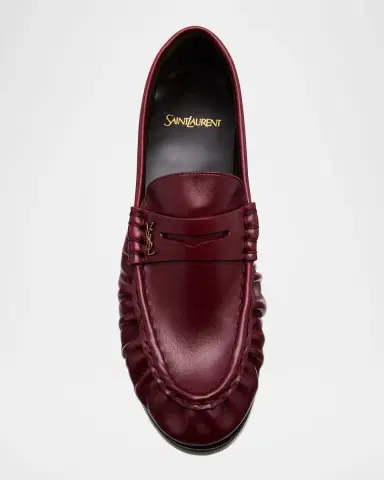 Saint Laurent Le Leather YSL Penny Loafers | Thumbnail 7 Saint Laurent Le Leather YSL Penny Loafers | Thumbnail 7