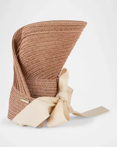 Eugenia Kim Ricky Hemp Visor with Grosgrain Ties | Thumbnail 3