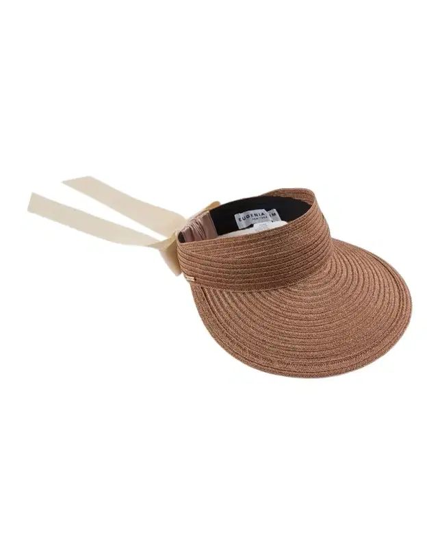 Ricky Hemp Visor with Grosgrain Ties