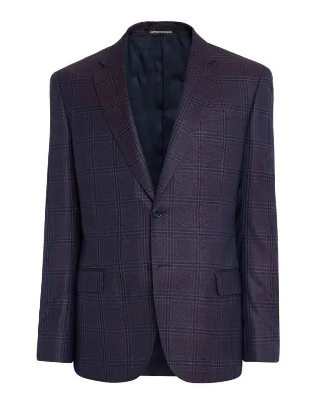Men's Prince of Wales Wool G Line Sport Coat