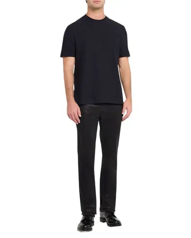 Men 's Tonal Basketweave Crewneck T-Shirt