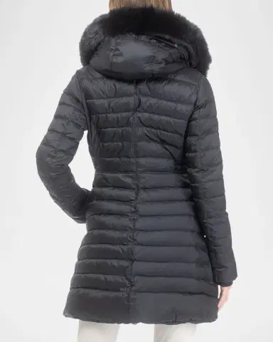 Gorski Down Apres-Ski Jacket with Detachable Toscana Lamb Hood Trim | Thumbnail 2 Gorski Down Apres-Ski Jacket with Detachable Toscana Lamb Hood Trim | Thumbnail 2