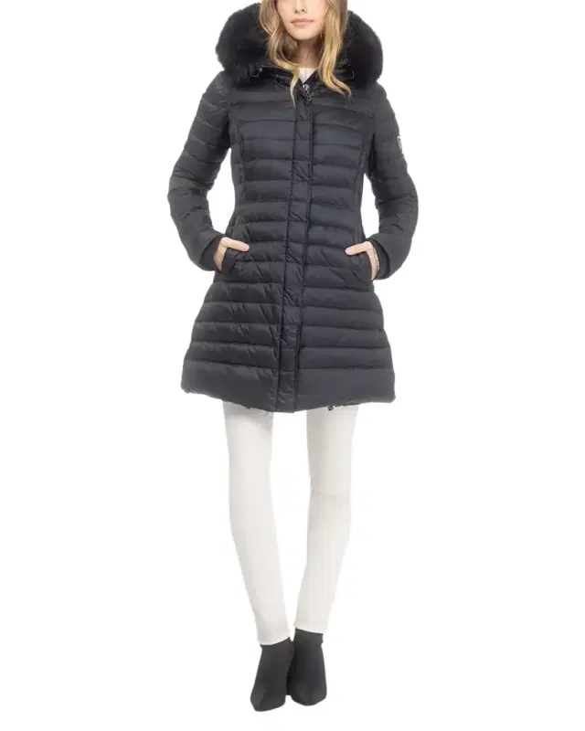 Down Apres-Ski Jacket with Detachable Toscana Lamb Hood Trim
