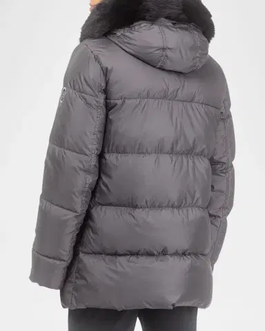 Gorski Men's Apres-Ski Jacket With Detachable Toscana Lamb Shearling Hood Trim | Thumbnail 5 Gorski Men's Apres-Ski Jacket With Detachable Toscana Lamb Shearling Hood Trim | Thumbnail 5