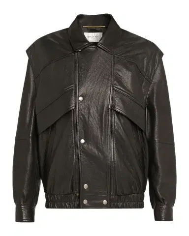 Saint Laurent Leather Bomber Jacket | Thumbnail 1