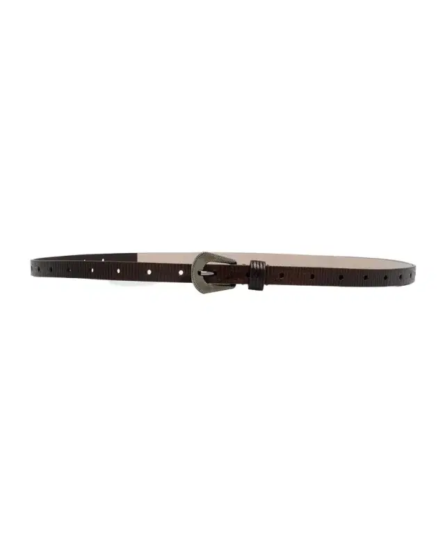 Carved Leather Belt
