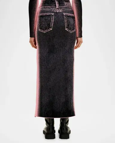 PH5 Lily Wavy Denim Maxi Skirt | Thumbnail 2
