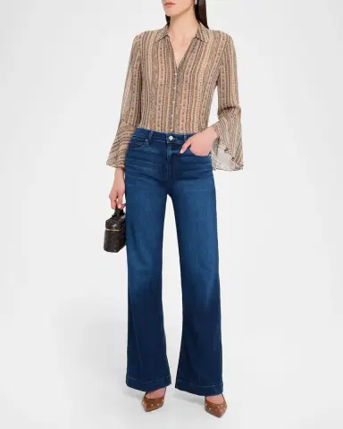 PAIGE Leenah Wide-Leg Jeans | Thumbnail 2