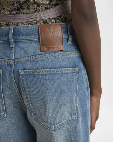 Valentino Garavani Mid-Rise Wide-Leg Denim Jeans | Thumbnail 4 Valentino Garavani Mid-Rise Wide-Leg Denim Jeans | Thumbnail 4