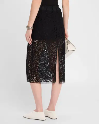 Maria McManus Lace Ruched Midi Skirt | Thumbnail 3 Maria McManus Lace Ruched Midi Skirt | Thumbnail 3