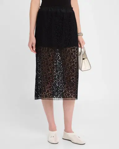 Maria McManus Lace Ruched Midi Skirt | Thumbnail 4 Maria McManus Lace Ruched Midi Skirt | Thumbnail 4