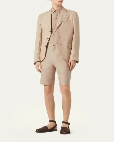 Loro Piana Men's Nolan Stretch Bermuda Shorts | Thumbnail 2