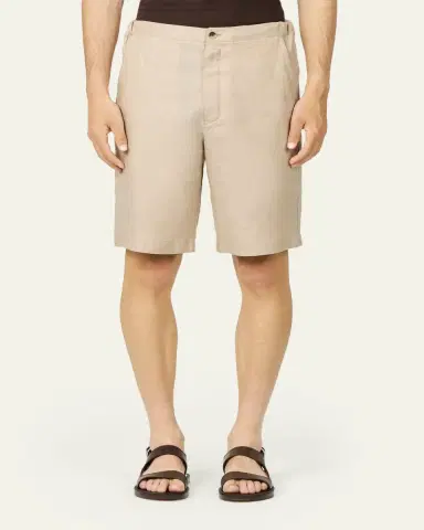 Loro Piana Men's Nolan Stretch Bermuda Shorts | Thumbnail 4