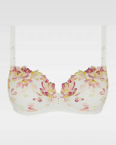 Lise Charmel Folie D 'Ete Floral-Embroidered Tulle Demi Bra | Thumbnail 2