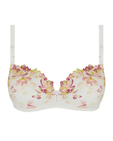 Lise Charmel Folie D 'Ete Floral-Embroidered Tulle Demi Bra | Thumbnail 1