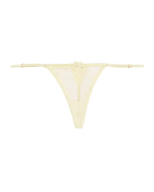 Vinca Beaded Floral Lace G-String