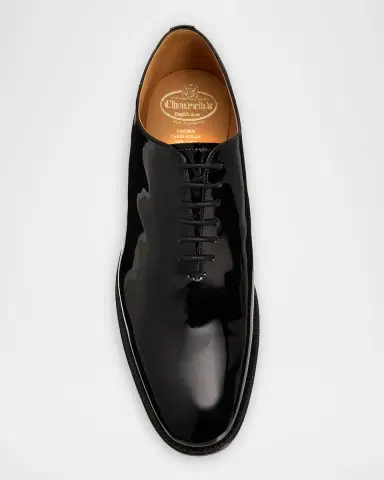 Church's Men's Oldford Wholecut Patent Leather Oxfords | Thumbnail 6 Church's Men's Oldford Wholecut Patent Leather Oxfords | Thumbnail 6