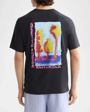 Scotch & Soda Men's Graphic Crewneck T-Shirt | Thumbnail 2
