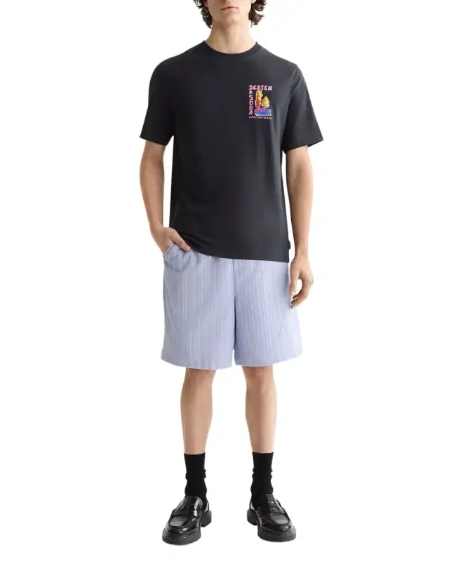 Scotch & Soda Men 's Graphic Crewneck T-Shirt