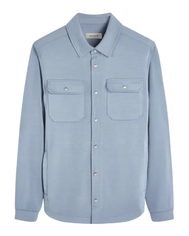 Men 's Soft Knit Shirt Jacket