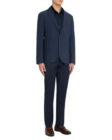 Emporio Armani Men's Jacquard Wool Soft Sport Coat | Thumbnail 1 Emporio Armani Men's Jacquard Wool Soft Sport Coat | Thumbnail 1