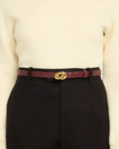 Bottega Veneta Intrecciato Leather Knot Belt | Thumbnail 2