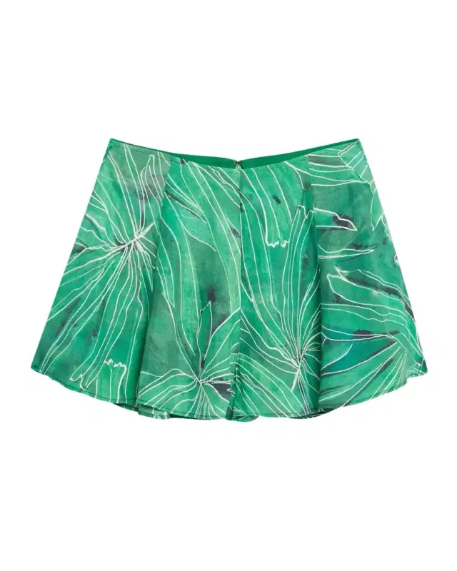 Miles Printed High-Rise Shorts