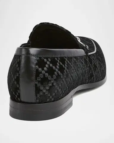 Gucci Men's Next Velvet and Leather Bit Loafers | Thumbnail 2 Gucci Men's Next Velvet and Leather Bit Loafers | Thumbnail 2