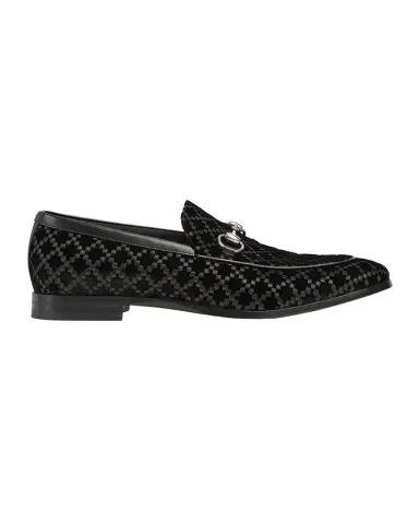 Gucci Men's Next Velvet and Leather Bit Loafers | Thumbnail 1 Gucci Men's Next Velvet and Leather Bit Loafers | Thumbnail 1