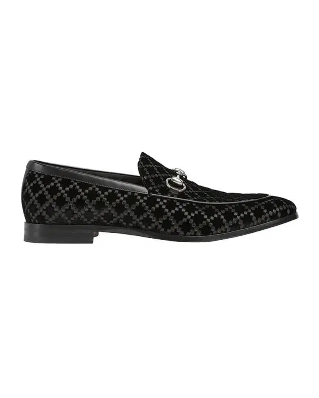 Gucci Men 's Next Velvet and Leather Bit Loafers
