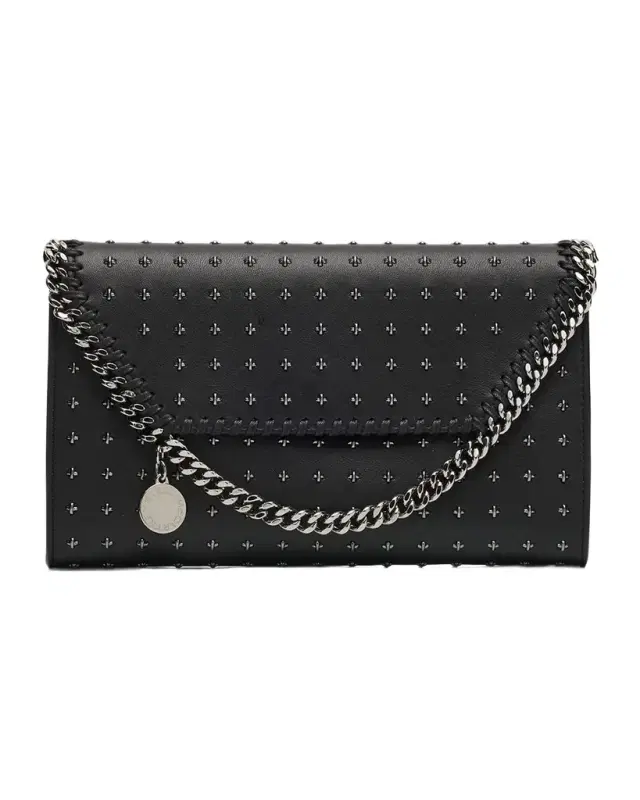 Falabella Studded Vegan Leather Shoulder Bag