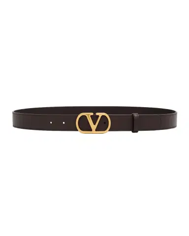 Valentino Garavani VLogo Signature Calfskin Leather Belt, 30mm | Thumbnail 3 Valentino Garavani VLogo Signature Calfskin Leather Belt, 30mm | Thumbnail 3
