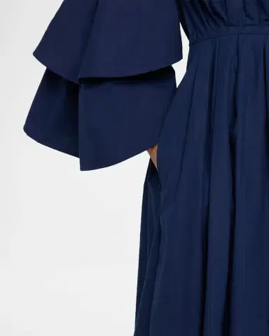 Rosie Assoulin Fiesta Ruffle-Sleeve Midi Shirtdress | Thumbnail 5 Rosie Assoulin Fiesta Ruffle-Sleeve Midi Shirtdress | Thumbnail 5