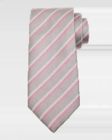 Charvet Men's Striped Silk Tie | Thumbnail 2