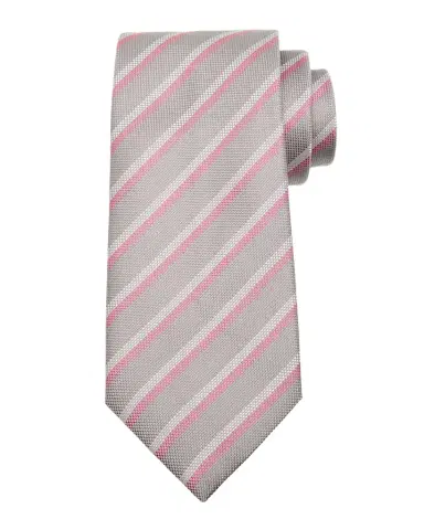 Charvet Men's Striped Silk Tie | Thumbnail 1