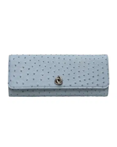 MICHELLE WILHITE Robbie Ostrich Leather Flap Clutch Bag | Thumbnail 1 MICHELLE WILHITE Robbie Ostrich Leather Flap Clutch Bag | Thumbnail 1