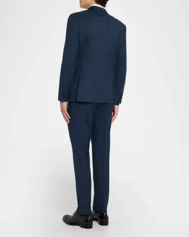 Emporio Armani Men's Wool Micro-Houndstooth G Line Suit | Thumbnail 3 Emporio Armani Men's Wool Micro-Houndstooth G Line Suit | Thumbnail 3
