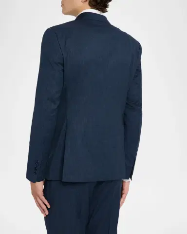 Emporio Armani Men's Wool Micro-Houndstooth G Line Suit | Thumbnail 5 Emporio Armani Men's Wool Micro-Houndstooth G Line Suit | Thumbnail 5