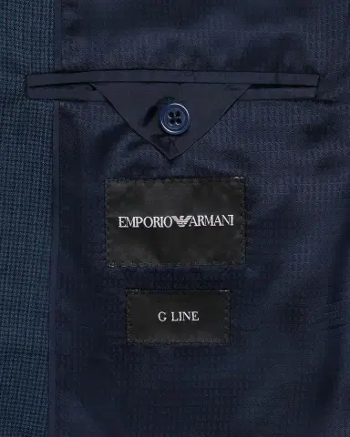 Emporio Armani Men's Wool Micro-Houndstooth G Line Suit | Thumbnail 7 Emporio Armani Men's Wool Micro-Houndstooth G Line Suit | Thumbnail 7