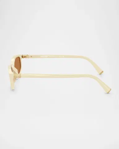 Miu Miu Miu Regarde MU A06S Acetate Oval Sunglasses | Thumbnail 2